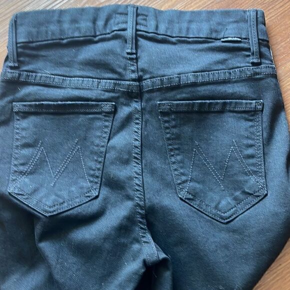 Mother Denim High Waisted Looker Ankle Fray Guilty Flash Jean Size 24 - Picture 4 of 10